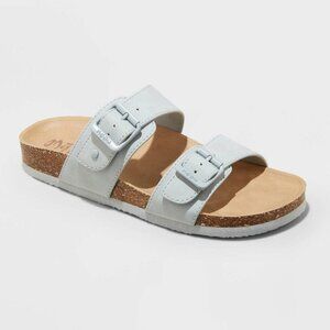 Mad Love Keava Women's Footbed Sandals Blue Size 12